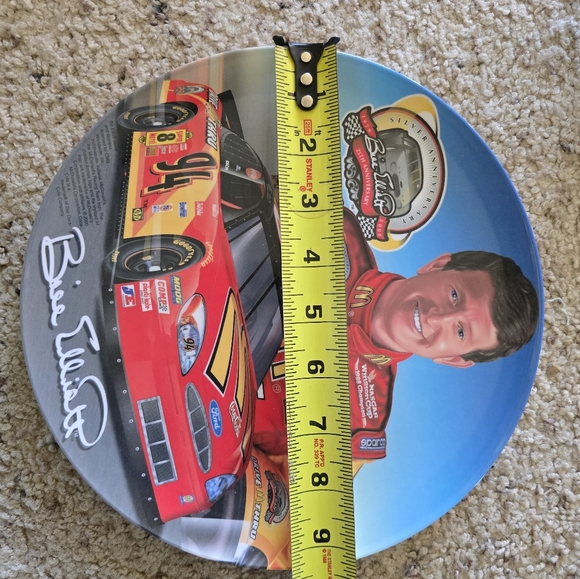 Vintage Nascar Bill Elliott Mcdonalds Collectible Plate - Picture 7 of 7